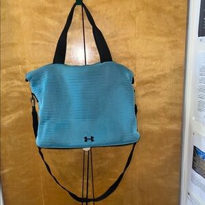 Under Armour Blue and Black Tote Bag with Textured Design